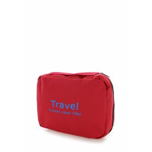 Červená kozmetická taška Travel