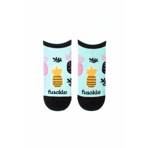 Svetlomodré vzorované členkové ponožky Ananista