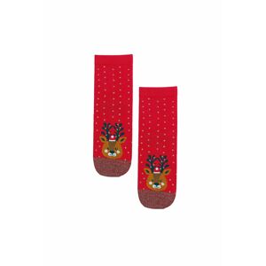 Červené vianočné ponožky 863
