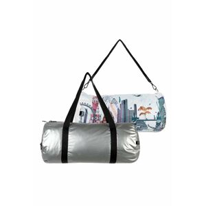 Viacfarebná obojstranná športová taška Kristjana S Williams Interiors Silver & London Weekender