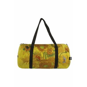 Žltá obojstranná športová taška Vincent Van Gogh Sunflowers Weekender