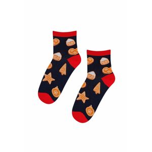 Tmavomodré vianočné ponožky 848