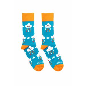 Modro-oranžové ponožky Mrakoty