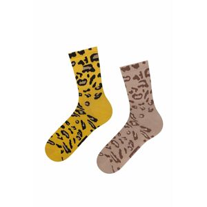 Žlto-béžové ponožky Panthera - dvojbalenie
