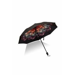 Čierny kvetovaný dáždnik Betty