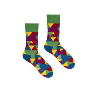 Viacfarebné ponožky Colorful Triangles